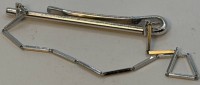 Auktion 372<br>Krawattenklammer mit Kette, Silber-925-, 7,6 gr., L-5,5 cm