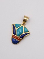 Auktion 372<br>Anh&auml;nger, Gold um 14 Karat, arab. gepunzt, 3,3gr., L-2,8cm
