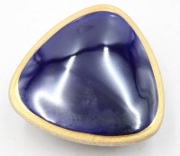 Auktion 372<br>Dose, Henneberg, Kobalt mit Gold, H-4,5cm