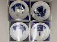Auktion 372<br>4 kl. Sch&auml;lchen "KPM" Berlin, mit Weihnachtsmotiven, 1988, 2x 1989, 1x 1992, neu und orig. verpackt, D-10 cm