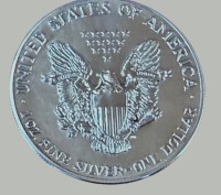 Auktion 372<br>Silber-Dollar von 1987, 1 Unze Silber-999- in Kasten