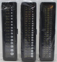 Auktion 375<br>3x Etuis mit Vergleichssteinen zu Vergleichs-u. Schulungszwecken, keine echten Diamanten, 0,002 bis 5 Karat