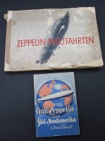Auktion 372<br>Sammelalbum "Zeppelin Weltfahrten" sowie Mit Graf Zeppelin nach S&uuml;d-u. Nordamerika von 1930, Album nicht komplett und schlechter Zustand