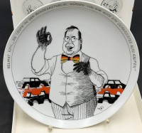 Auktion 372<br>Rosenthal Satire-Teller Helmut Kohl, limit. Auflage, von Ernst Maria Lang, D-26 cm, in OVP