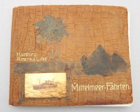Auktion 372<br>Bildband der Hamburg-Amerika Linie, Mittelmeer-Fahrten aus der Zeit um 1900-1910, einige Seiten lose, aber wohl komplett