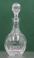 Auktion 372<br>schwere Kristall-Karaffe, beschliffen, ca. H-30cm
