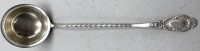 Auktion 374<br>Historismus Kelle, versilbert, mit gedrehten Stiel, L-37 cm, beschriftet