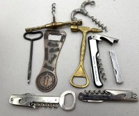 Auktion 372<br>8x div. Korkenzieher, Flaschen&ouml;ffner, etc., tw mit Werbung
