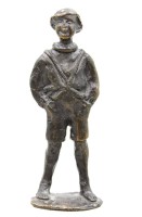 Auktion 372<br>kl. Bronze,, Knabe, Corry AMMERLAAN-VAN NIEKERK (1947), ca. H-11cm