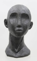 Auktion 372<br>dekorative Face -Art B&uuml;ste von Present Time, Kunstharz, neuzeitl., ca. H-24cm