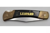 Auktion 372 / Los 16046 <br>Taschenmesser, Leopard, ca. L-22,4cm