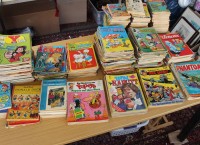 Auktion 372 / Los 3043 <br>gr. Konvolut div. Comics, &auml;lter, wohl 70 bis 80er Jahre, Alters-u. Gebrauchsspuren