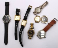 Auktion 372<br>8x div. Armbanduhren, Quarz/Mechanisch, Quarz nicht gepr&uuml;ft. Mechanisch defekt