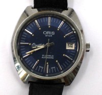 Auktion 372<br>mechan Automatic Herrenuhr "Oris" Star, 21 Jewels, Werk l&auml;uft, D-3,5 cm, leichte Tragespuren