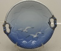 Auktion 372<br>Kuchenteller "Bing u. Gr&ouml;ndahl" M&ouml;wen, D-27 cm