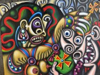 Auktion 372<br>Dieter C.,G&uuml;nther, 2009 (1936-2025) abstraktes Gem&auml;lde, &Ouml;l/Papier50x64 cm, verso signiert/datiert ,