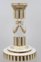 Auktion 373 / Los 8008 <br>sch&ouml;ner Leuchter, Royal Copenhagen, Goldzier, &auml;lter, ca. H-17,2 cm