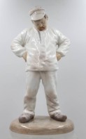 Auktion 373 / Los 8017 <br>Porzellan-Figur, B&auml;cker, Bing &amp; Gr&ouml;ndahl, Copenhagen, Entw. Niels Nielsen 1912, Modellnr. 1786, H-28cm