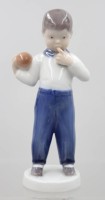 Auktion 373<br>Figur, Bing &amp; Gr&ouml;ndahl, Knabe mit Ball, Entw. Weiss, Claire, Modellnr. 2403, H-16,8cm
