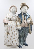 Auktion 373 / Los 9001 <br>Keramikfigur, Bing &amp; Gr&oslash;ndahl, B&uuml;rgerpaar, Entw. Gudrun Meedom Bech, Modellnr. 1208, ca. H-26,5cm