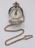 Auktion 373<br>Taschenuhr, neuzeitl. , Kronenaufzug, Werk l&auml;uft, D-4,8cm
