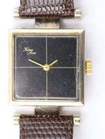 Auktion 373 / Los 2026 <br>Vintage-Karex Swiss Armbanduhr, Handaufzug, Werk l&auml;uft, ca. 2,3 x 2,3cm, Tragespuren, Armband defekt
