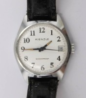 Auktion 373 / Los 2042 <br>Vintage-Armbanduhr, Kienzle, Handaufzug, Werk l&auml;uft, D-3cm, getragene Erhaltung