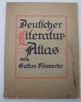 Auktion 373<br>gro&szlig;er Deutscher Literatur-Atlas von Gustav Elwertsche Verlagshandlung