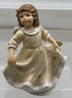 Auktion 373 / Los 9008 <br>Goebel Spieluhr, sich drehender Weihnachtsengel, Melodie "White Christmas", H-17 cm