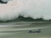 Auktion 373 / Los 4017 <br>Arando "Seest&uuml;ck" &Ouml;l/Leinen, gerahmt, RG 38x48 cm