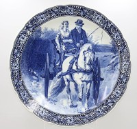 Auktion 373<br>Gro&szlig;er Delfts Keramikteller ,