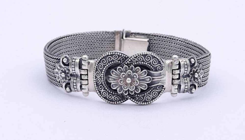 SIA 925 Sterling Silber elastisch Stacking Armband