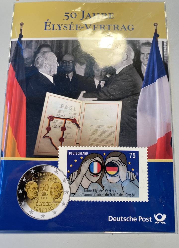 2 Euro 50 Jahre Elysee Vertrag Wert 12. Timed Auktion | 5x 2 Euro Münzen 2013, 50 Jahre Elysee-Vertrag, in