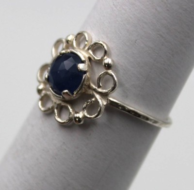 Auktion 373<br>925er Silber-Ring, Saphir, 1,5gr., RG 55 [1]
