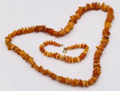 Auktion 373<br>Bernsteinkette und Armband , [1]