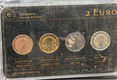 Auktion 373<br>2 Euro Prestige  Münzsatz, 4x 2 Euro 