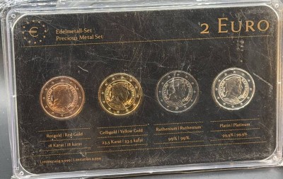 Auktion 373<br>2 Euro Prestige  Münzsatz, 4x 2 Euro 