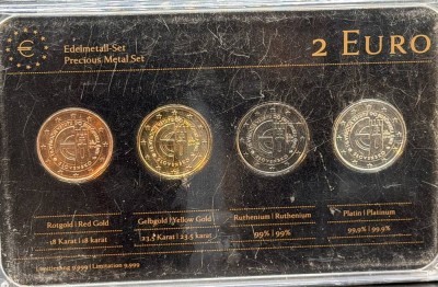 Auktion 373<br>2 Euro Prestige  Münzsatz, 4x 2 Euro 