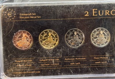 Auktion 373<br>2 Euro Prestige  Münzsatz, 4x 2 Euro 