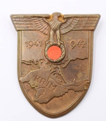 Auktion 373<br>Ein bronziertes Krimschild 1941 / 42  [1]