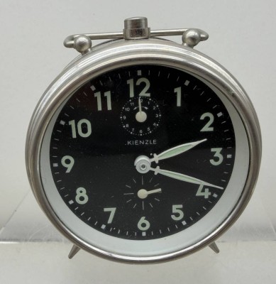 Auktion 373<br>Vintage Blechwecker von Kienzle, Werk läuft, H-10 cm [1]
