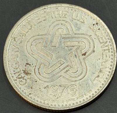 Auktion 373<br>1976 Canada / Canadian AB Calgary stampede dollar $1 token mit Hut [1]