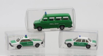 Auktion 373<br>3 div. Polizeiauto-Modelle von Herpa [1]