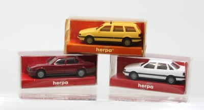 Auktion 373<br>3 x div. Herpa Automodelle im Maßstab 1/87 [1]