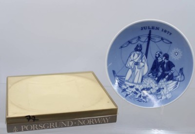 Auktion 373<br>Porsgrund Weihnachtsteller aus Norwegen von 1977 [1]