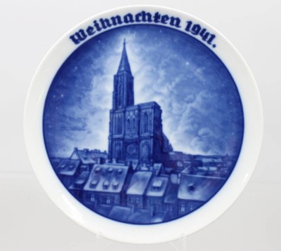 Auktion 373<br>Rosenthal Weihnachtsteller von 1941 ,,Straßburger Münster '' [1]