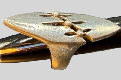 Auktion 373<br>gr. Silberring-925-, RG 57, Ringkrone 4 cm, 8,91  gr [1]