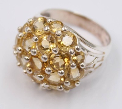 Auktion 373<br>Ring mit Citrine, 925er Silber, RW 59, 7,6 Gramm [1]