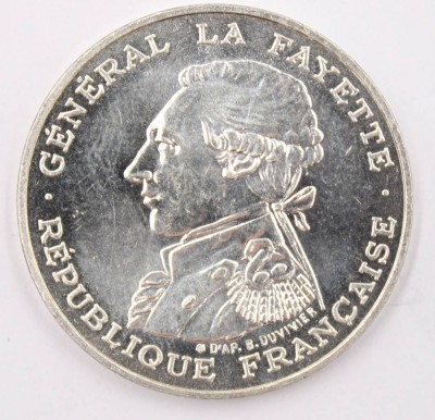 Auktion 373<br>100 Francs 1987, General la Fayette, Silber, 15,1 Gramm [1]