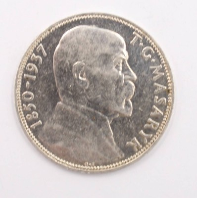 Auktion 373<br>20 Korun 1937, Masaryk, Silber, 12 Gramm [1]